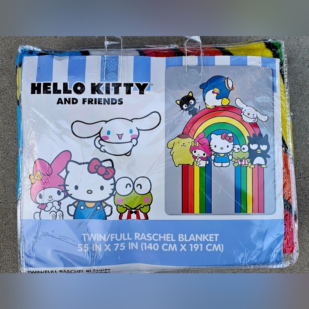 HELLO KITTY AND FRIENDS TWIN/ FULL BLANKET